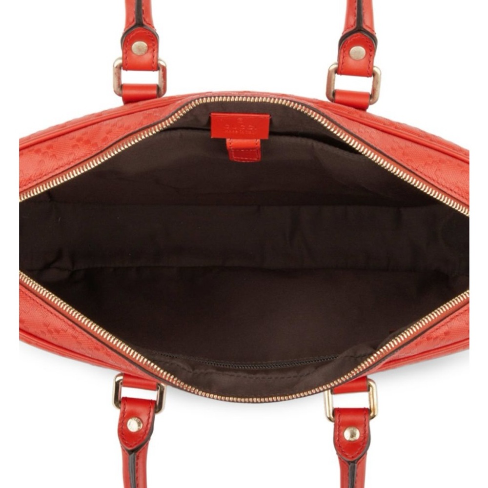 Gucci Red Leather Briefcase - Picture 2 of 5